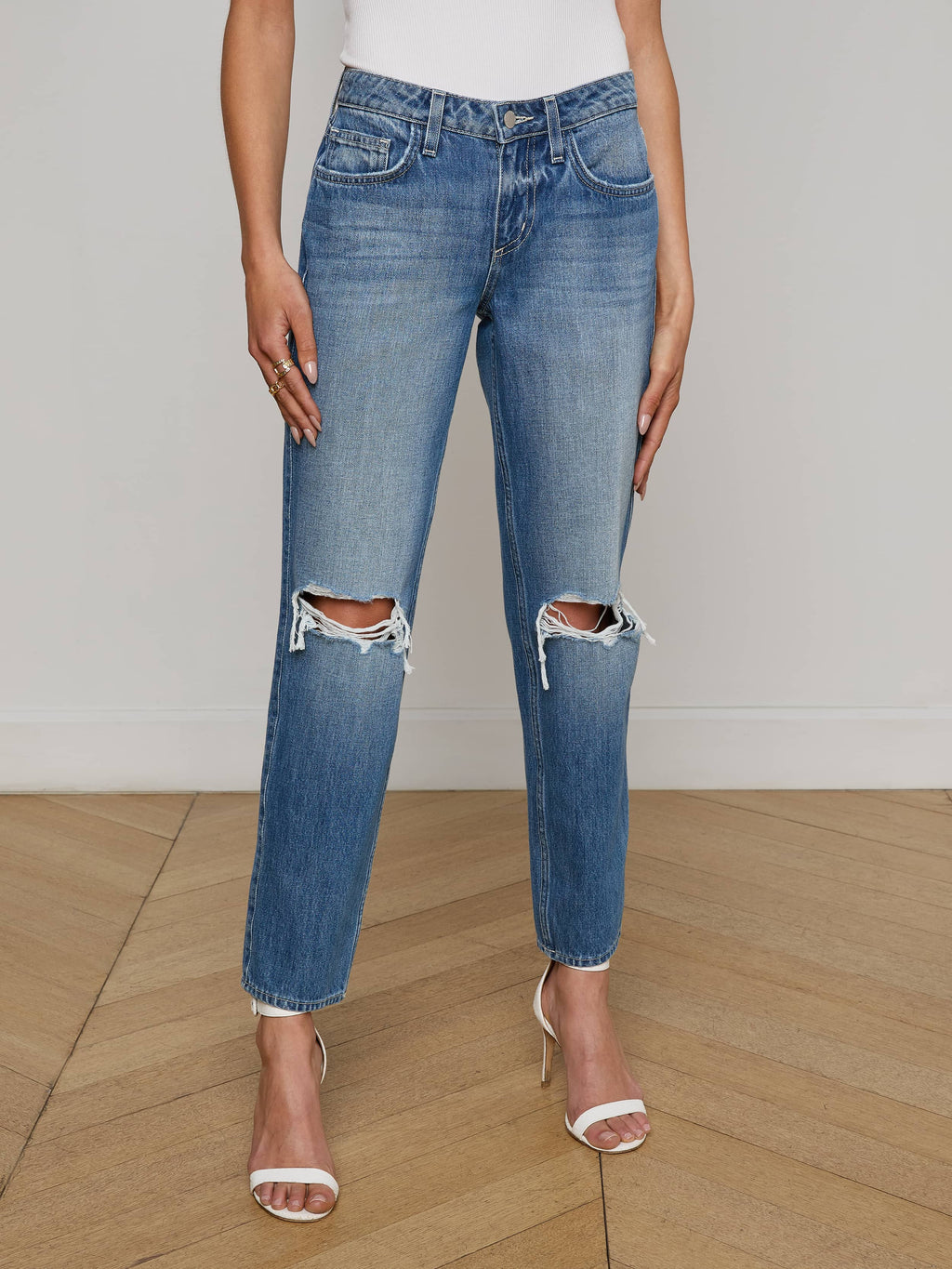 Nevia Slouchy Straight-Leg Jean