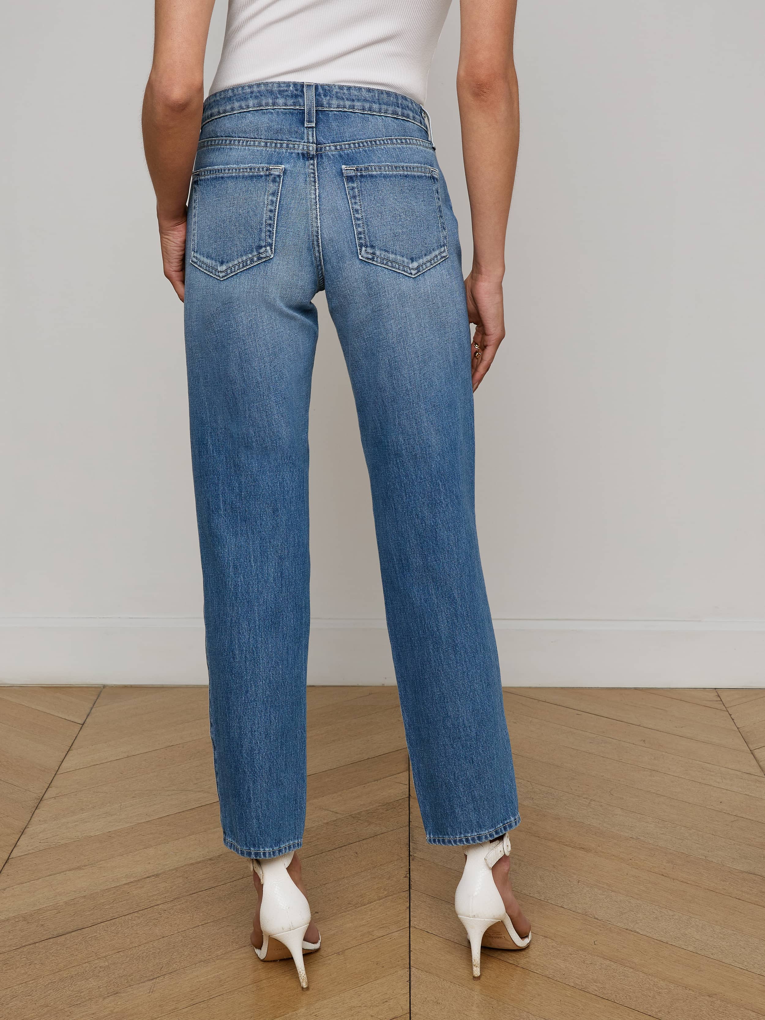 Nevia Slouchy Straight-Leg Jean