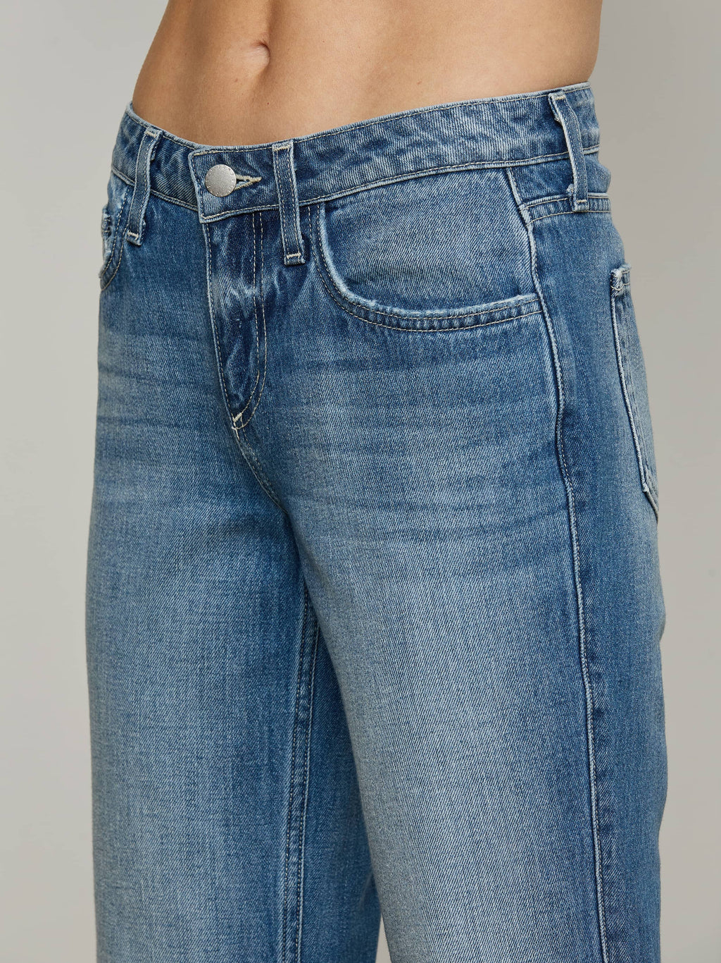 Nevia Slouchy Straight-Leg Jean